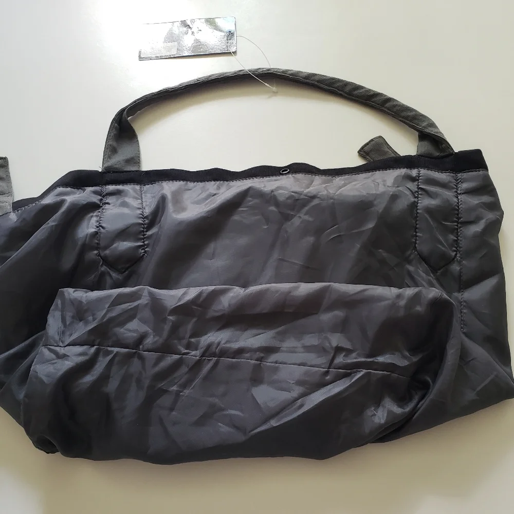 DC Comics Batman Tote Bag Pocket Lined Black Book Bag School Travel Gym NEW - Picture 10 of 12